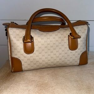 GUCCI Satchel cream tan VINTAGE